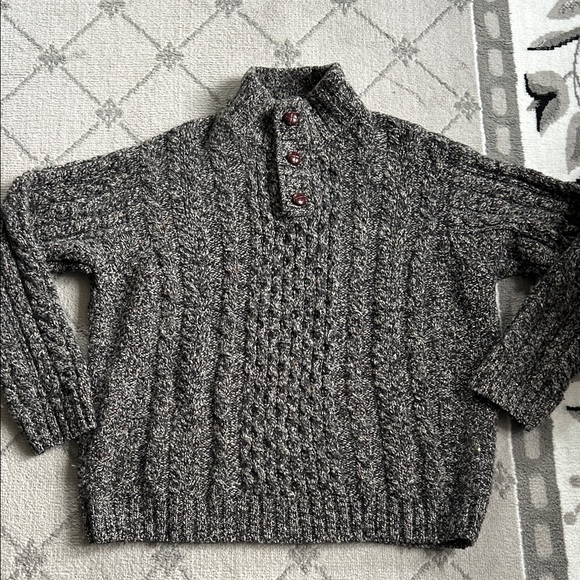 Vintage L.L. Bean Heritage Wool Knit Fisherman’s Sweater